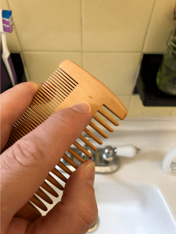 Viking Revolution Beard Comb Close-Up - Natural Imperfections in the Wood