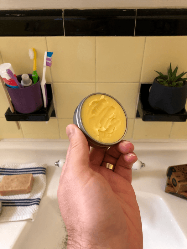 Honest Amish Beard Wax in the Tin