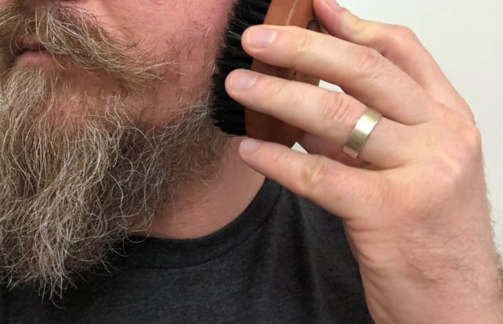 Using a Beard Brush