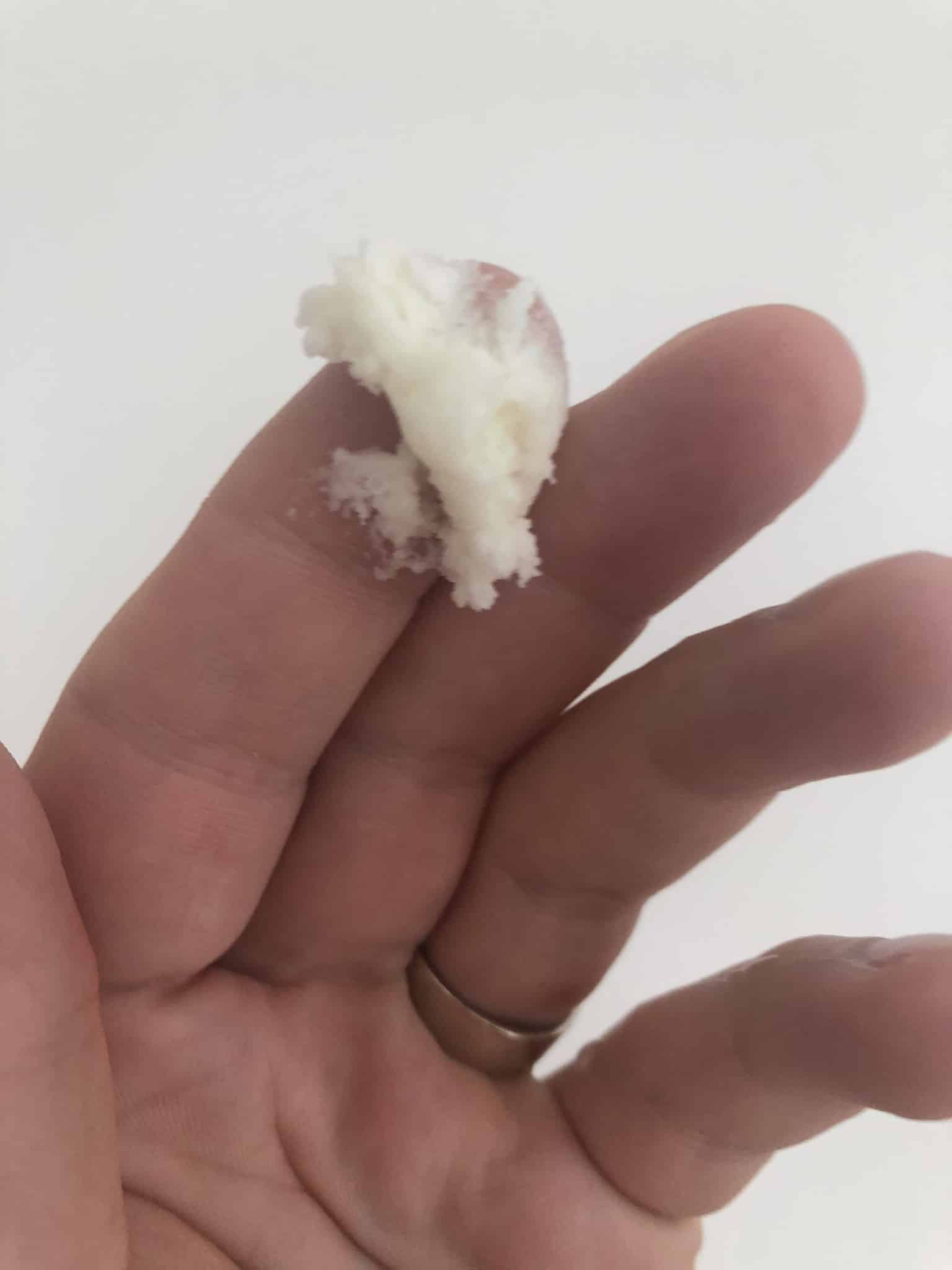 Close up Photo of RazoRock Shaving Soap in Hand