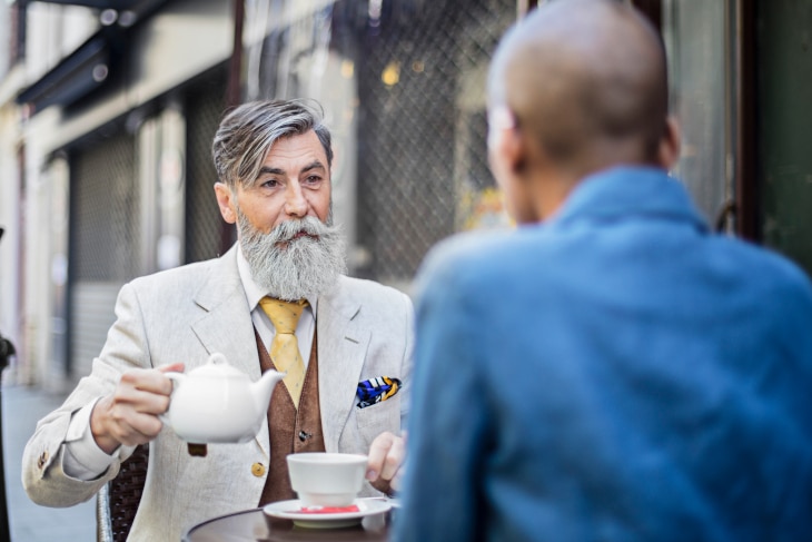 Ducktail Beard for Older Men