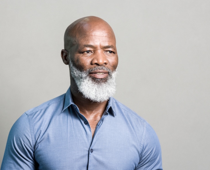 Rounded Ducktail Beard Style