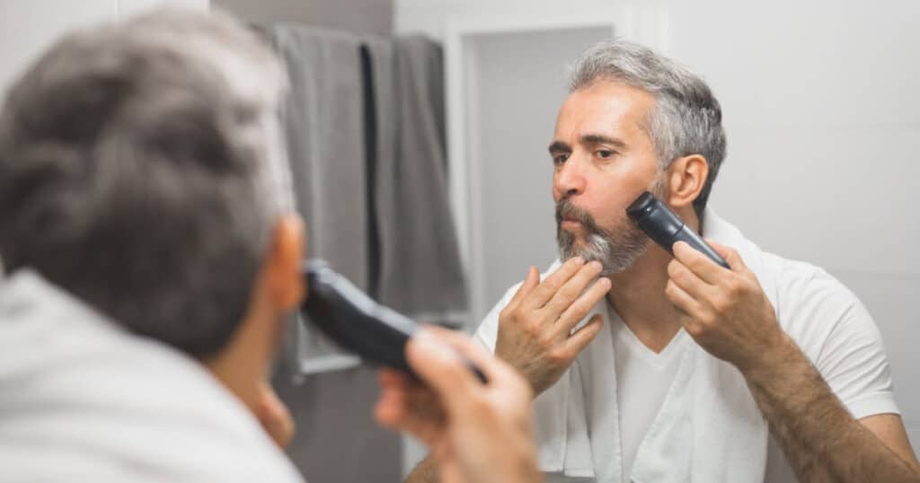 Using a Vacuum Beard Trimmer