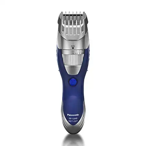 Panasonic Cordless Men's Beard Trimmer With Precision Dial, ER-GB40-S (Blue)
