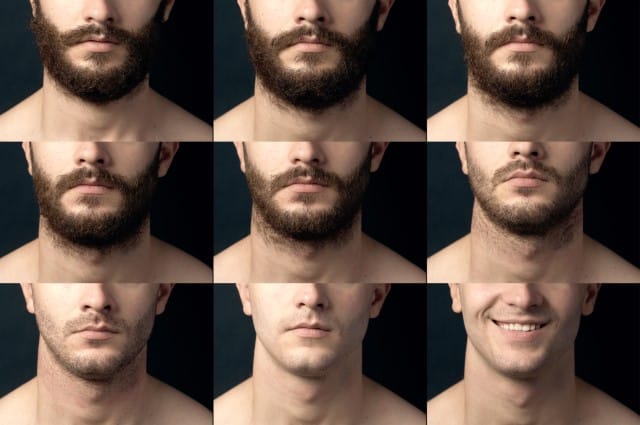 Facial Hair Growth Over Time